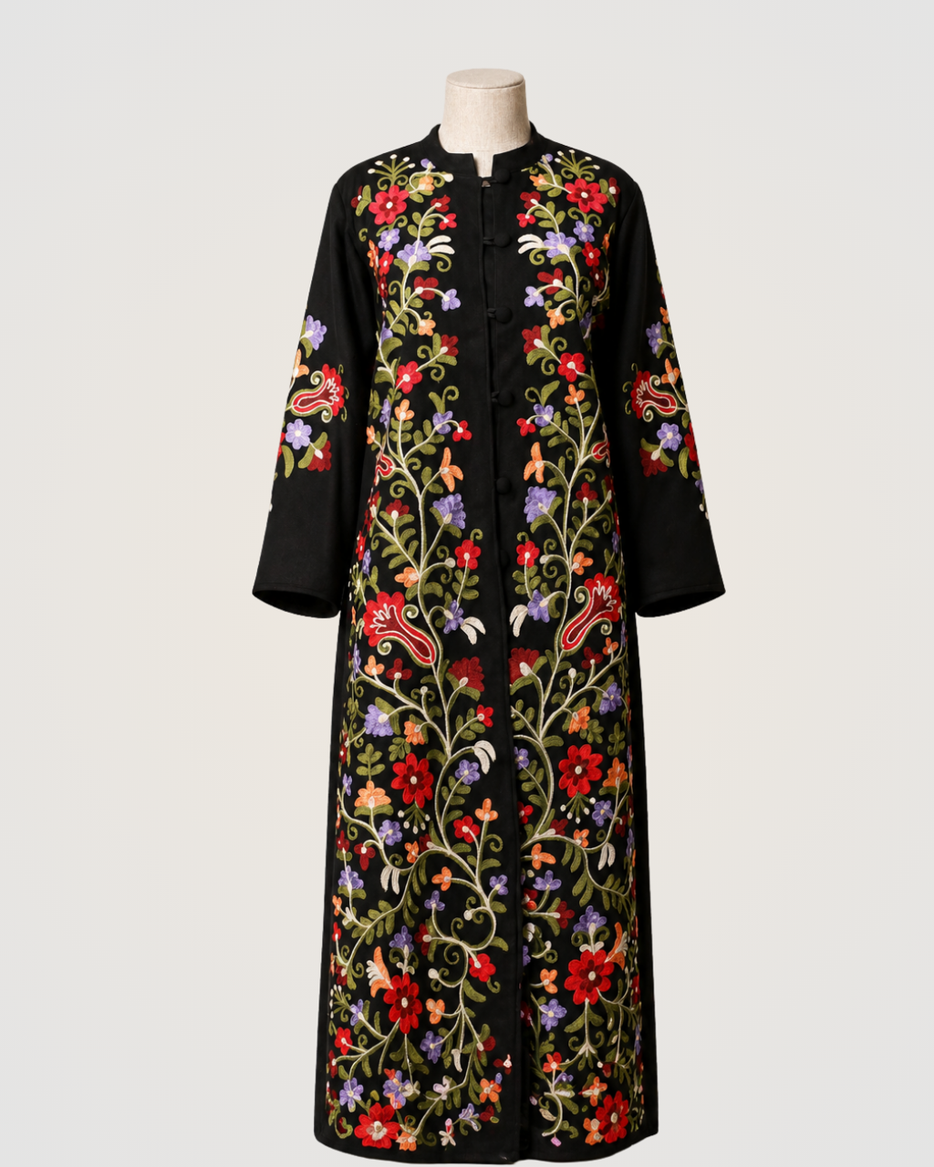 Floral Aghabānī Coat
