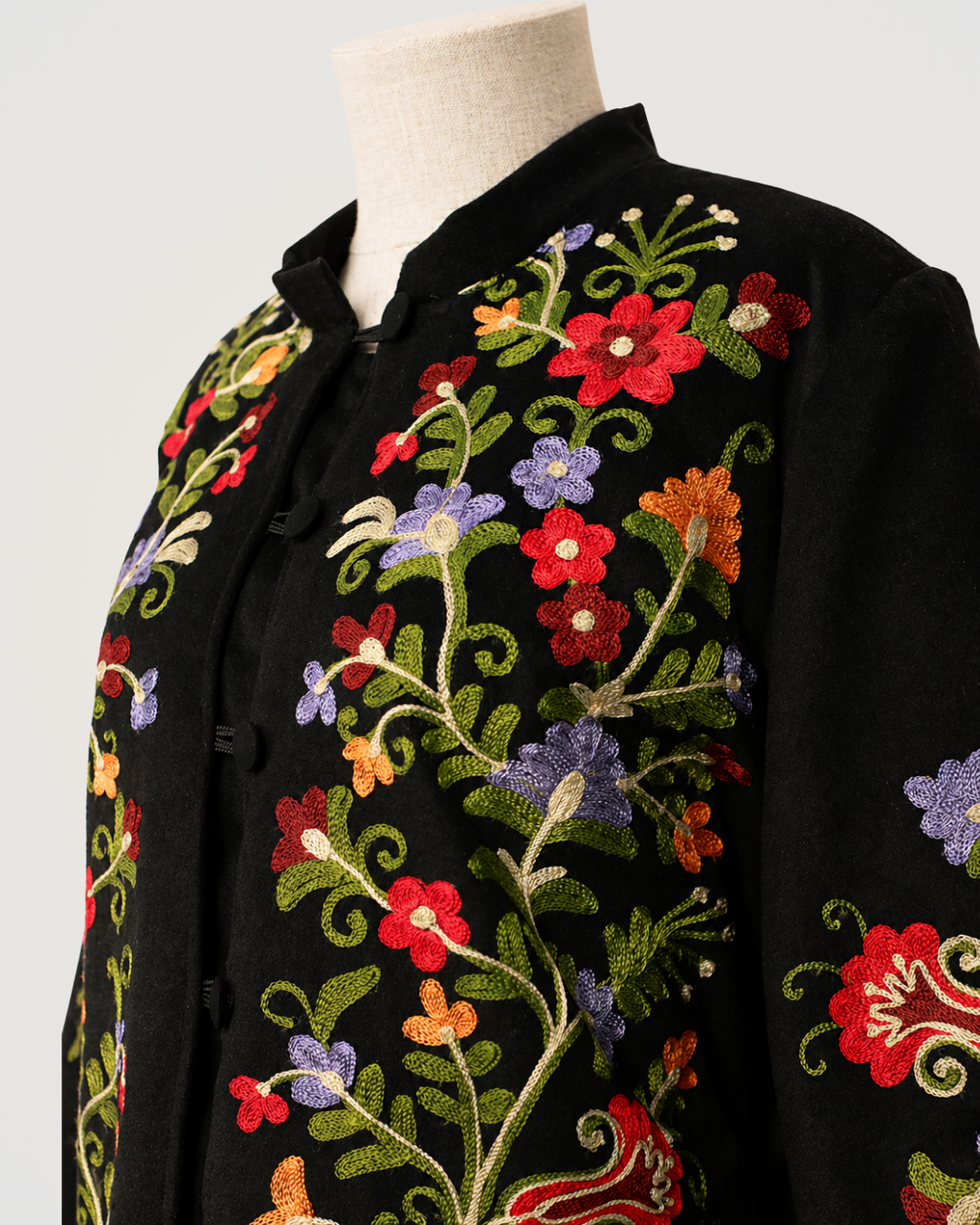 Floral Aghabānī Coat
