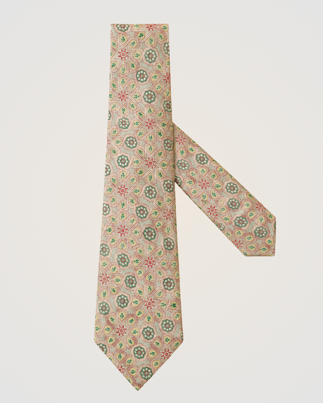 Natural Silk Brocade Tie ( Mosaic )