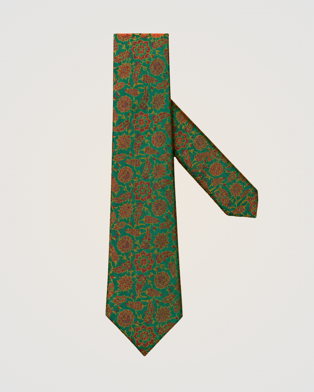 Natural Silk Brocade Tie ( Gül )