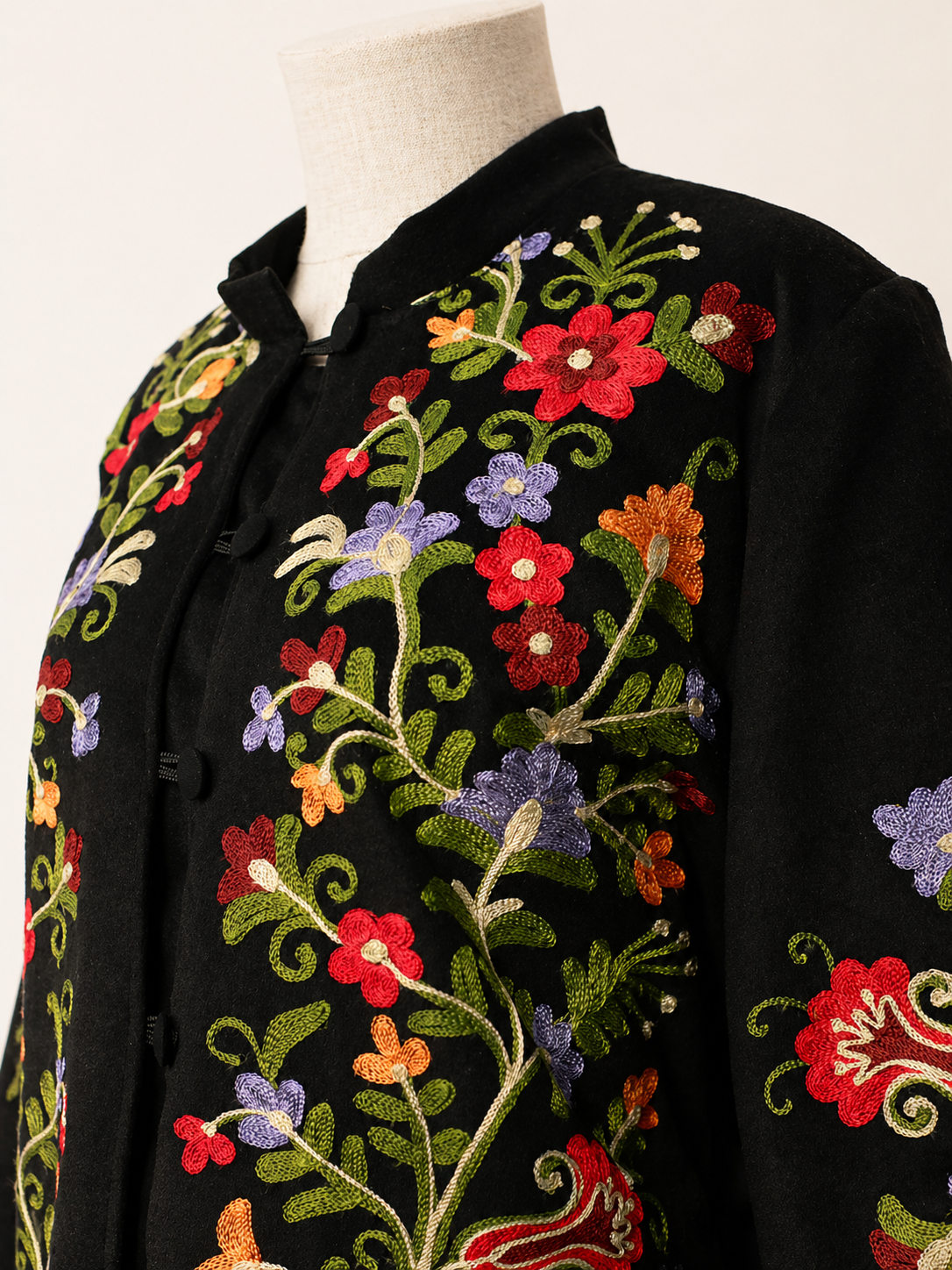 Floral Aghabānī Coat