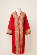 Red Golden Aghabānī Abaya