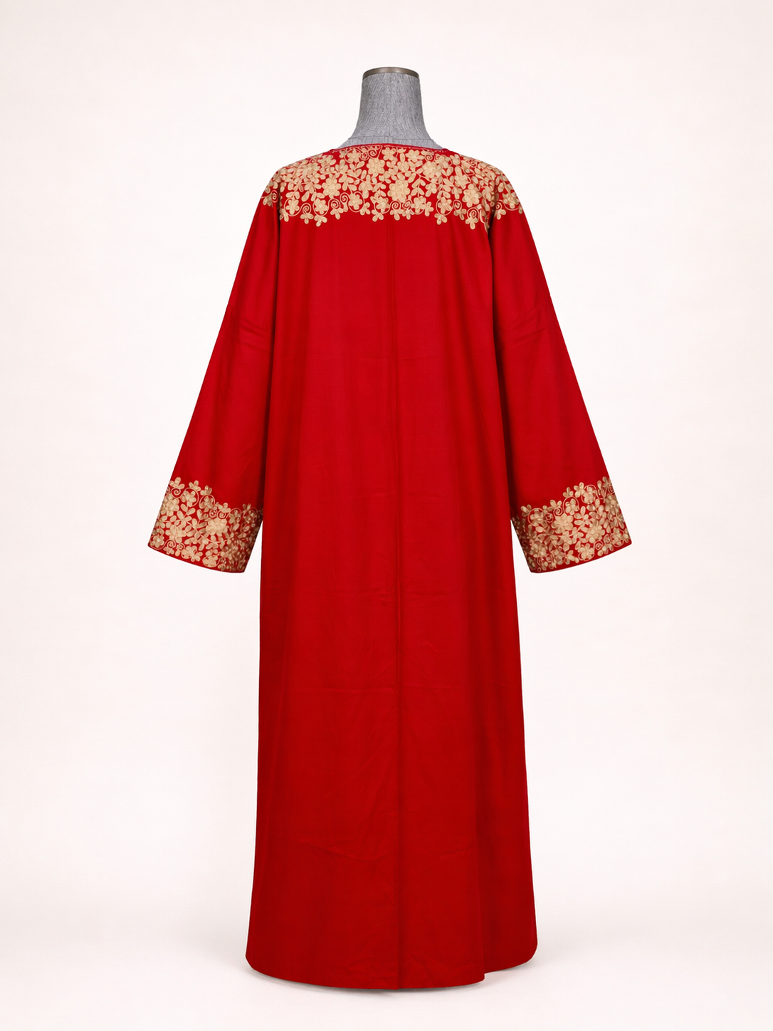 Red Golden Aghabānī Abaya