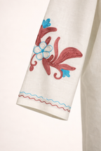 Floral White Aghabānī Abaya