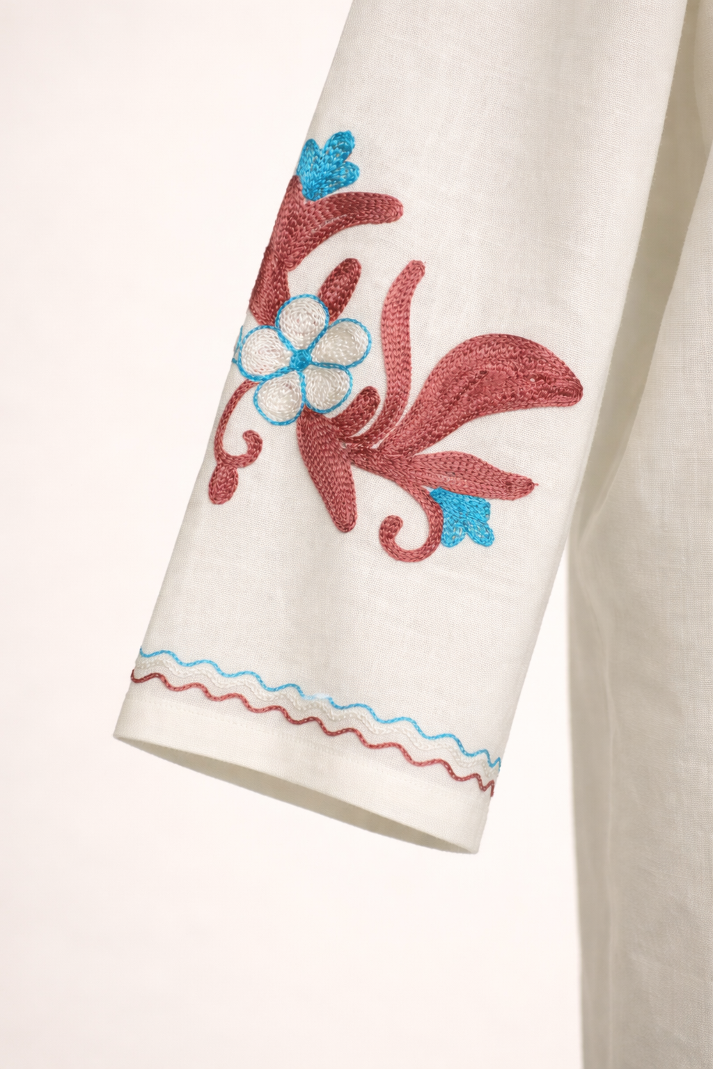 Floral White Aghabānī Abaya