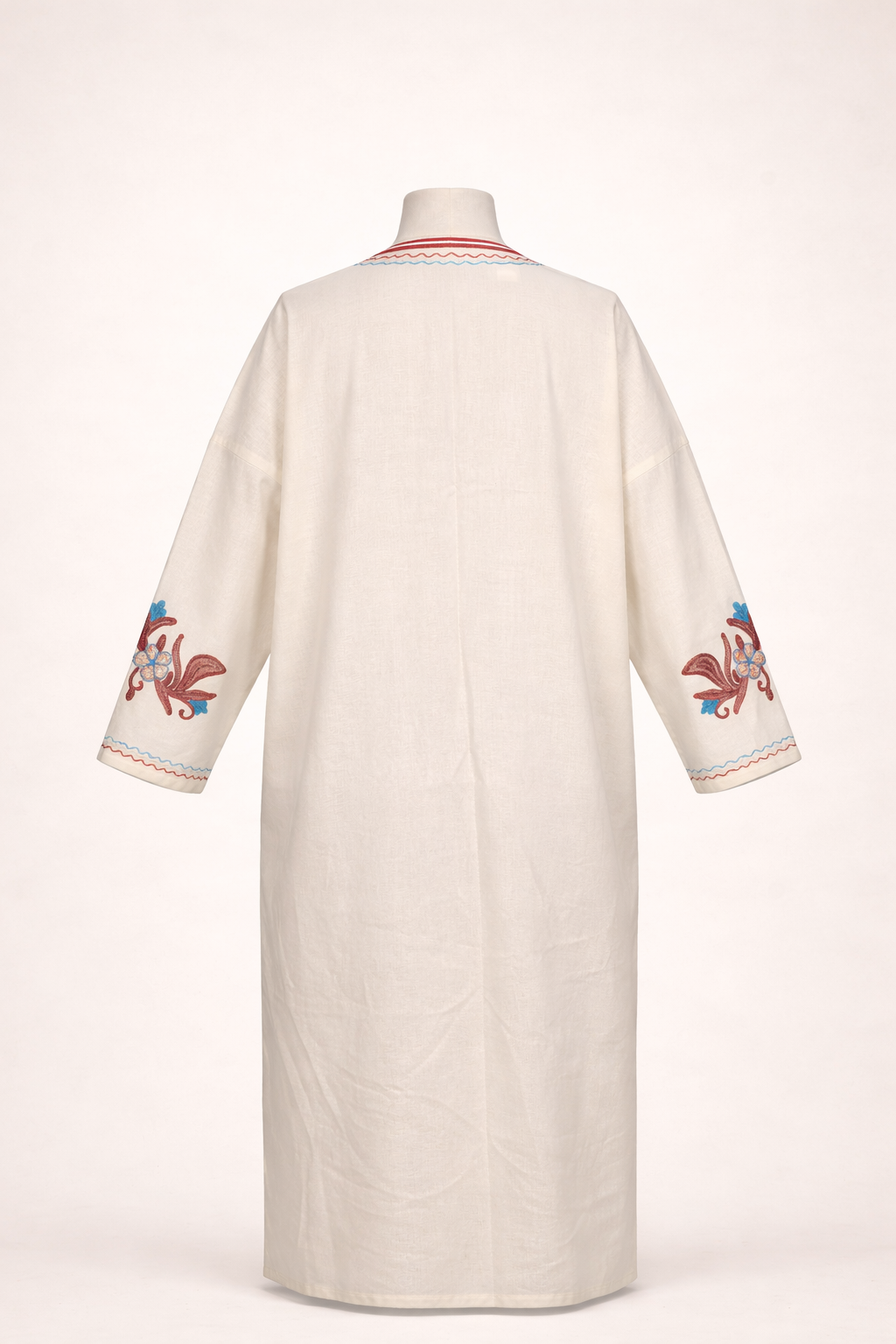 Floral White Aghabānī Abaya
